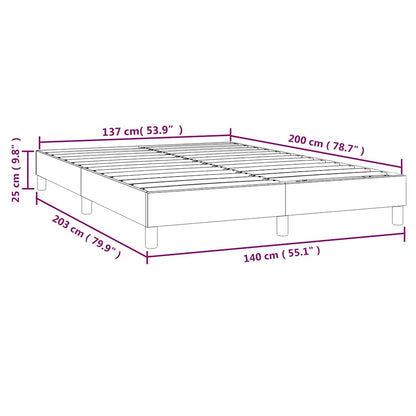 Struttura Letto a Rete a Molle Blu Scuro 140x200 cm Velluto | homemem39