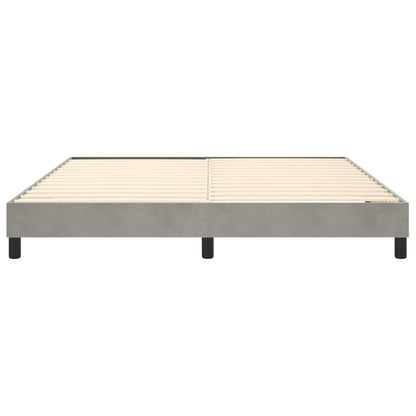 Struttura Letto a Rete a Molle Grigio Chiaro 160x200 cm Velluto | homemem39