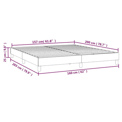 Struttura Letto a Rete a Molle Verde Scuro 160x200 cm in Velluto | homemem39