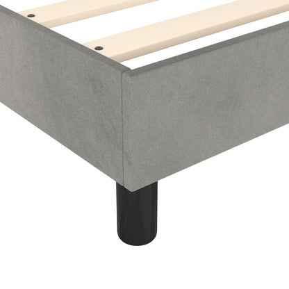 Struttura Letto a Rete a Molle Grigio Chiaro 180x200 cm Velluto | homemem39