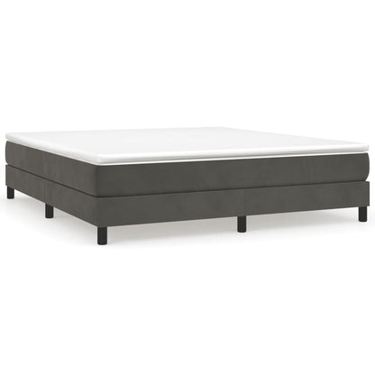 Struttura Letto a Rete a Molle Grigio Scuro 180x200 cm Velluto | homemem39