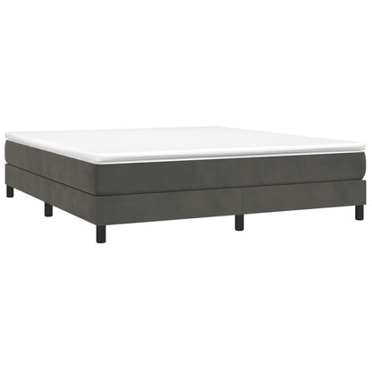 Struttura Letto a Rete a Molle Grigio Scuro 180x200 cm Velluto | homemem39