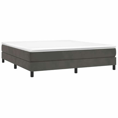 Struttura Letto a Rete a Molle Grigio Scuro 180x200 cm Velluto