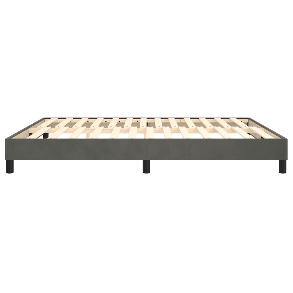 Struttura Letto a Rete a Molle Grigio Scuro 180x200 cm Velluto | homemem39