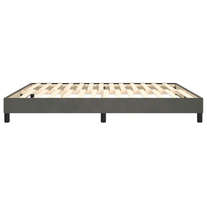 Struttura Letto a Rete a Molle Grigio Scuro 180x200 cm Velluto | homemem39