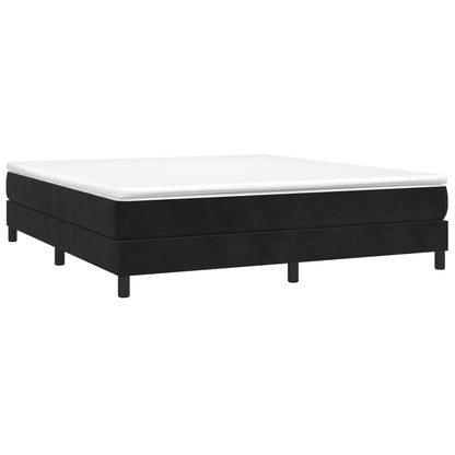 Struttura Letto a Rete a Molle Nero 180x200 cm in Velluto | homemem39