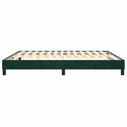 Struttura Letto a Rete a Molle Verde Scuro 180x200 cm in Velluto | homemem39