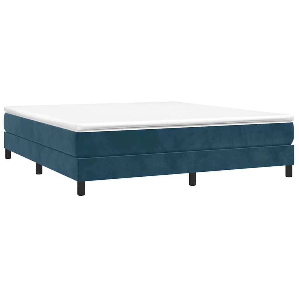 Struttura Letto a Rete a Molle Blu Scuro 180x200 cm in Velluto | homemem39