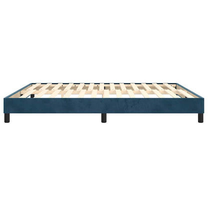 Struttura Letto a Rete a Molle Blu Scuro 180x200 cm in Velluto | homemem39