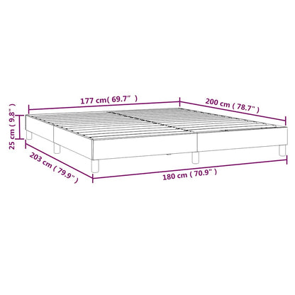 Struttura Letto a Rete a Molle Blu Scuro 180x200 cm in Velluto | homemem39