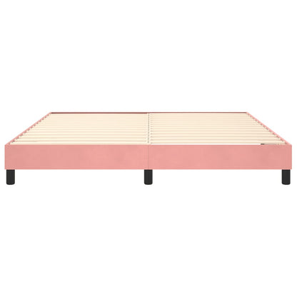 Struttura Letto a Rete a Molle Rosa 180x200 cm in Velluto | homemem39