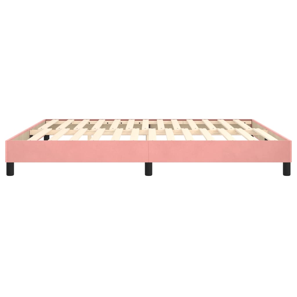 Struttura Letto a Rete a Molle Rosa 180x200 cm in Velluto | homemem39