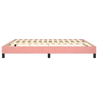 Struttura Letto a Rete a Molle Rosa 180x200 cm in Velluto | homemem39