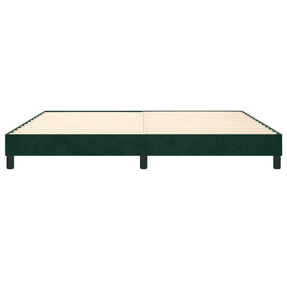 Struttura Letto a Rete a Molle Verde Scuro 200x200 cm in Velluto | homemem39