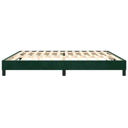 Struttura Letto a Rete a Molle Verde Scuro 200x200 cm in Velluto | homemem39