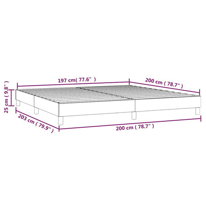 Struttura Letto a Rete a Molle Verde Scuro 200x200 cm in Velluto | homemem39