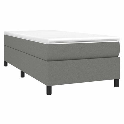 Struttura Letto a Rete a Molle Grigio Scuro 80x200 cm Tessuto