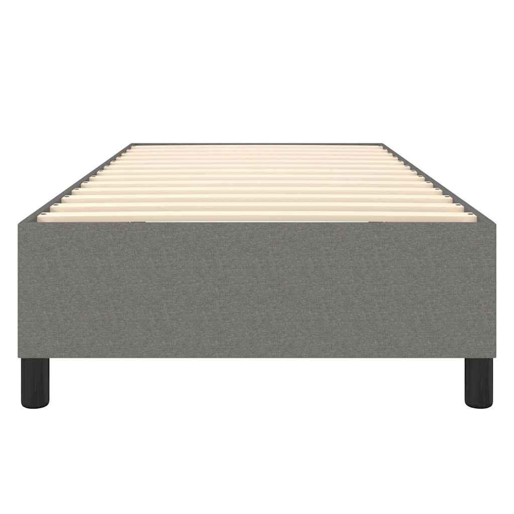 Struttura Letto a Rete a Molle Grigio Scuro 80x200 cm Tessuto