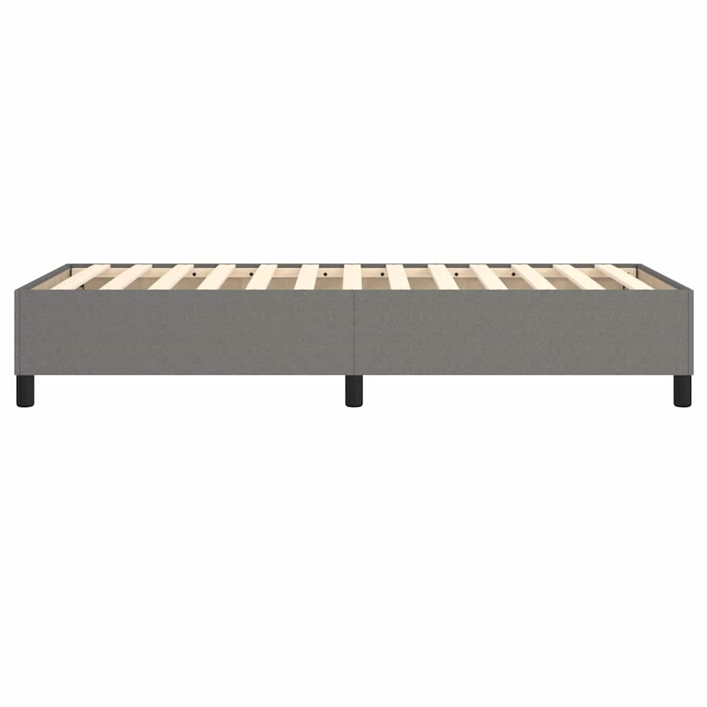 Struttura Letto a Rete a Molle Grigio Scuro 80x200 cm Tessuto