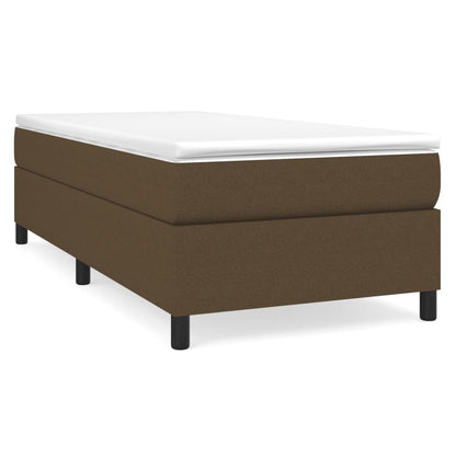 Struttura Letto a Rete a Molle Marrone Scuro 80x200 cm Tessuto | homemem39