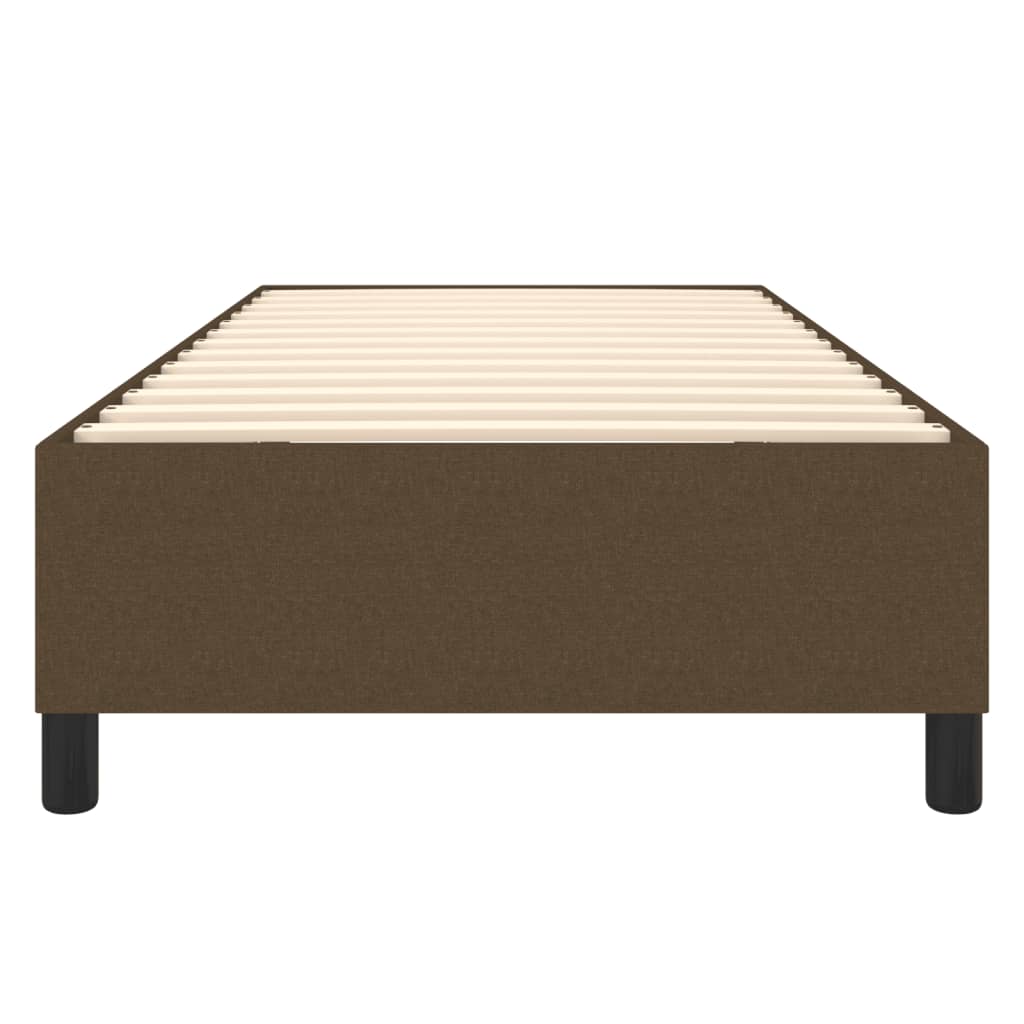 Struttura Letto a Rete a Molle Marrone Scuro 80x200 cm Tessuto | homemem39