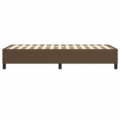 Struttura Letto a Rete a Molle Marrone Scuro 80x200 cm Tessuto