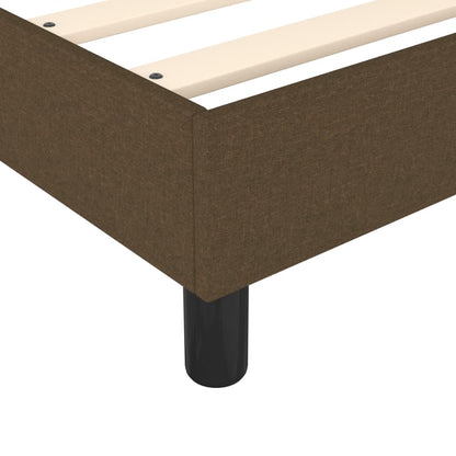 Struttura Letto a Rete a Molle Marrone Scuro 80x200 cm Tessuto | homemem39