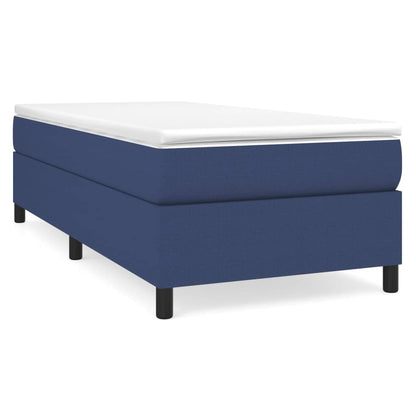Struttura Letto a Rete a Molle Blu 80x200 cm in Tessuto | homemem39