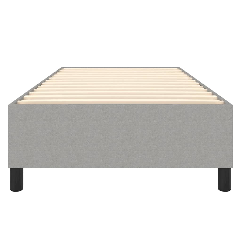 Struttura Letto a Rete a Molle Grigio Chiaro 90x190 cm Tessuto | homemem39