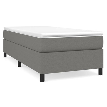 Struttura Letto a Rete a Molle Grigio Scuro 90x190 cm Tessuto | homemem39