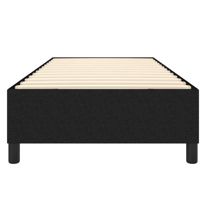 Struttura Letto a Rete a Molle Nero 90x190 cm in Tessuto