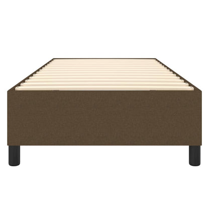 Struttura Letto a Rete a Molle Marrone Scuro 90x190 cm Tessuto | homemem39