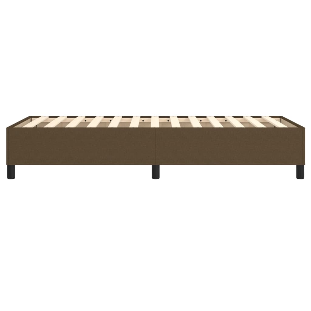 Struttura Letto a Rete a Molle Marrone Scuro 90x190 cm Tessuto | homemem39