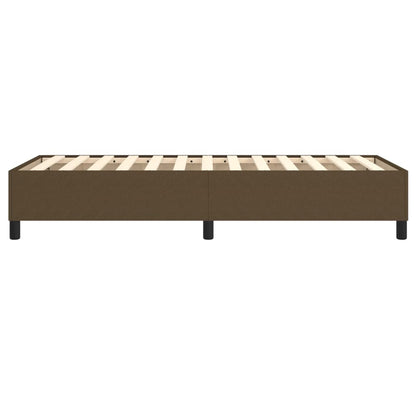 Struttura Letto a Rete a Molle Marrone Scuro 90x190 cm Tessuto | homemem39