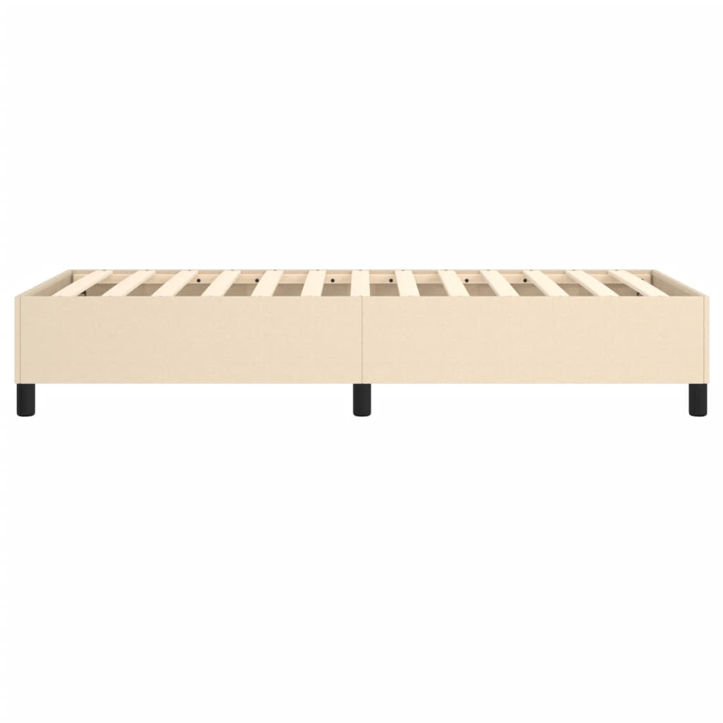 Struttura Letto a Rete a Molle Crema 90x190 cm in Tessuto | homemem39