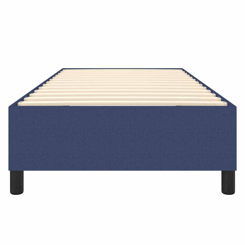 Struttura Letto a Rete a Molle Blu 90x190 cm in Tessuto