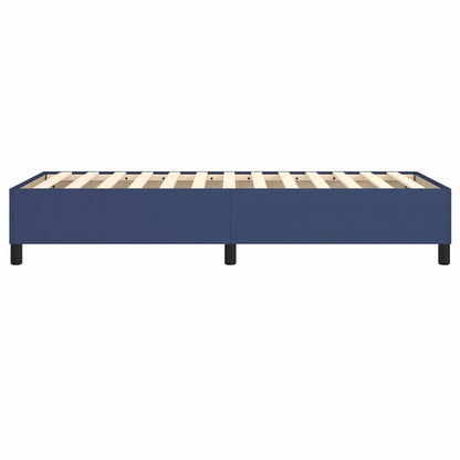 Struttura Letto a Rete a Molle Blu 90x190 cm in Tessuto