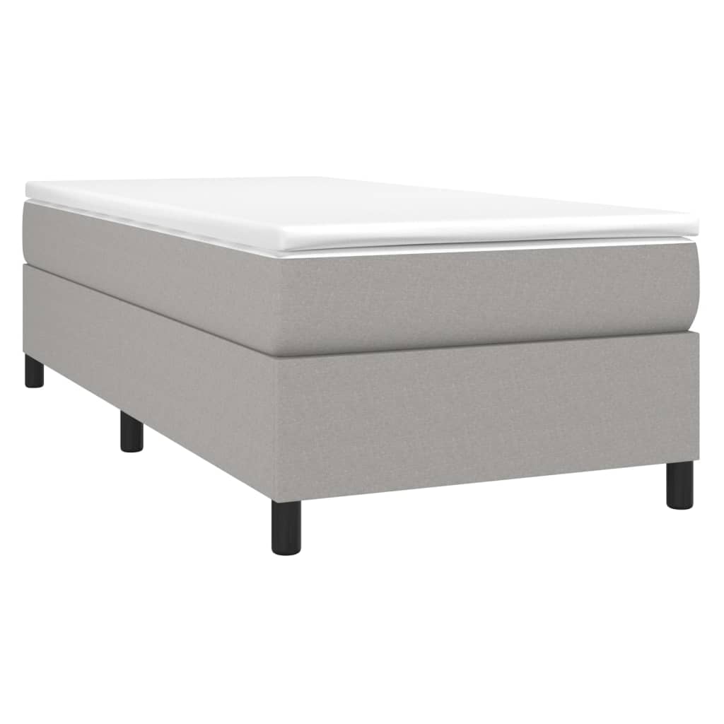 Struttura Letto a Rete a Molle Grigio Chiaro 90x200 cm Tessuto | homemem39