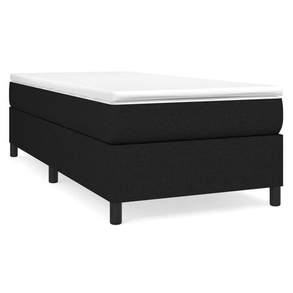 Struttura Letto a Rete a Molle Nero 90x200 cm in Tessuto | homemem39
