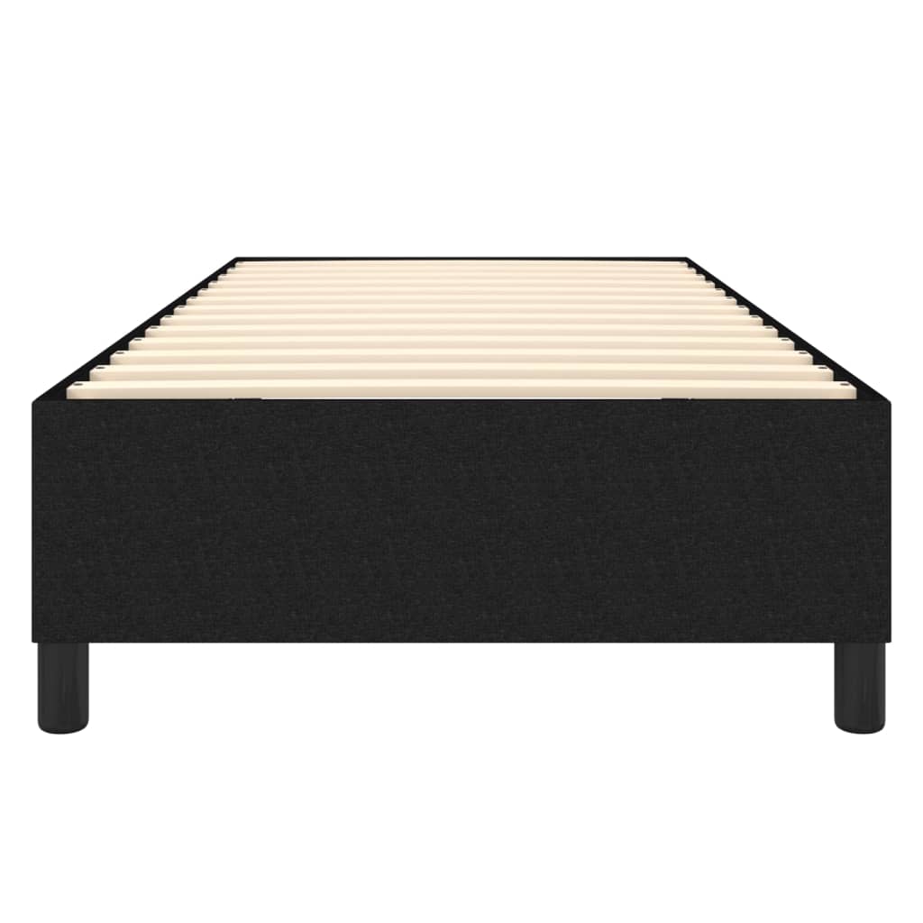 Struttura Letto a Rete a Molle Nero 90x200 cm in Tessuto | homemem39