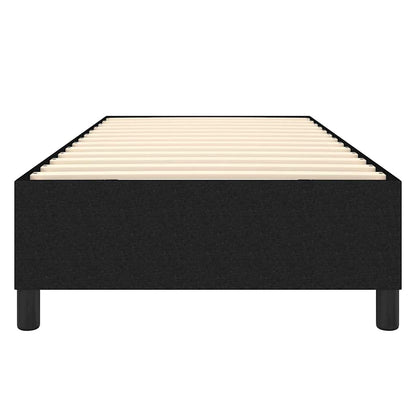Struttura Letto a Rete a Molle Nero 90x200 cm in Tessuto