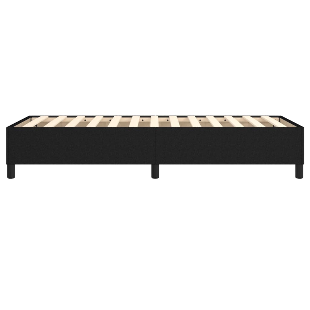 Struttura Letto a Rete a Molle Nero 90x200 cm in Tessuto | homemem39