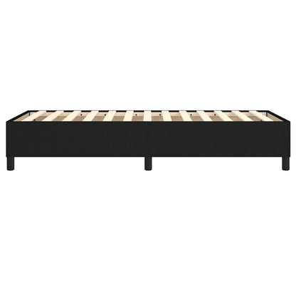 Struttura Letto a Rete a Molle Nero 90x200 cm in Tessuto
