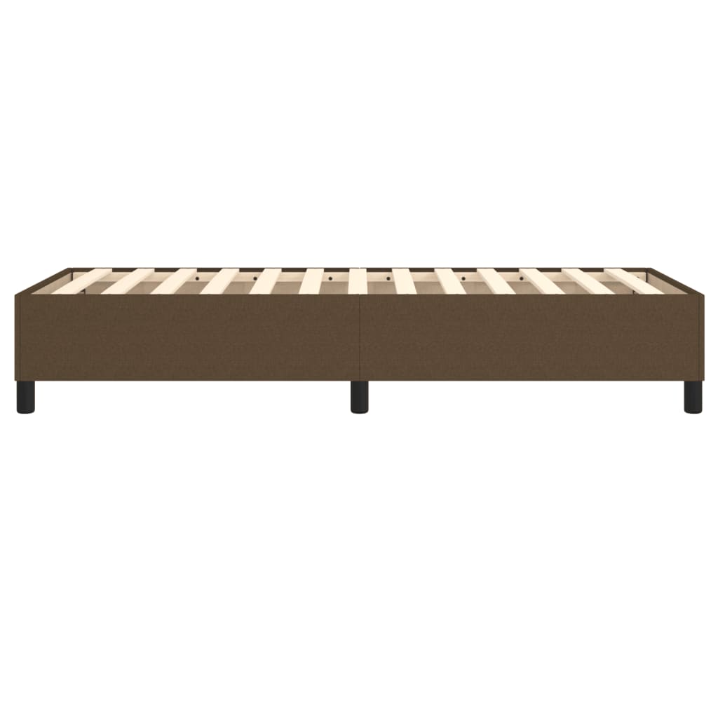 Struttura Letto a Rete a Molle Marrone Scuro 90x200 cm Tessuto | homemem39