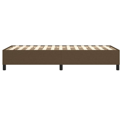 Struttura Letto a Rete a Molle Marrone Scuro 90x200 cm Tessuto | homemem39