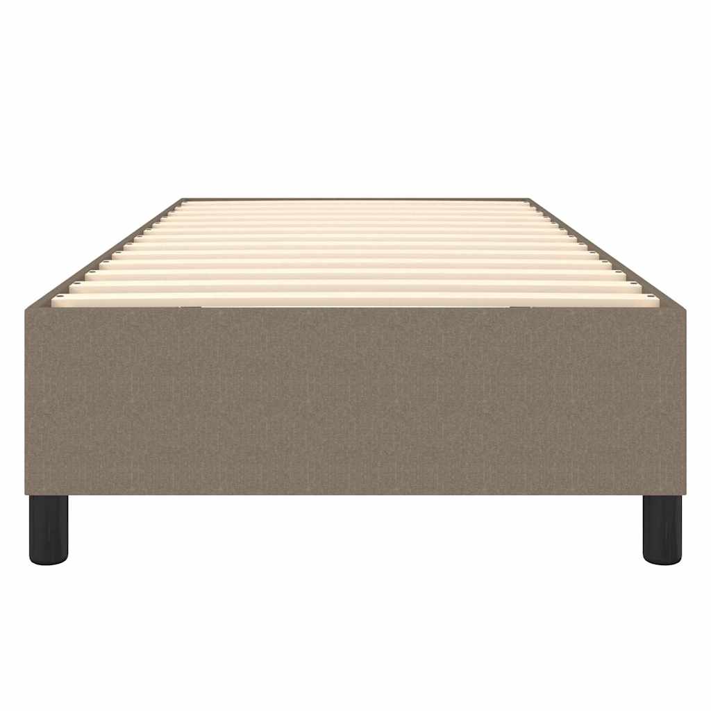 Struttura Letto a Rete a Molle Tortora 90x200 cm Tessuto