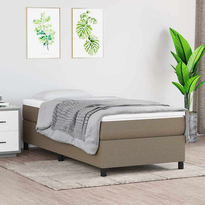 Struttura Letto a Rete a Molle Tortora 90x200 cm Tessuto