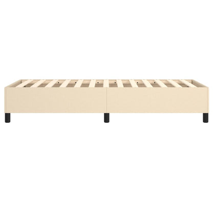 Struttura Letto a Rete a Molle Crema 90x200 cm in Tessuto | homemem39