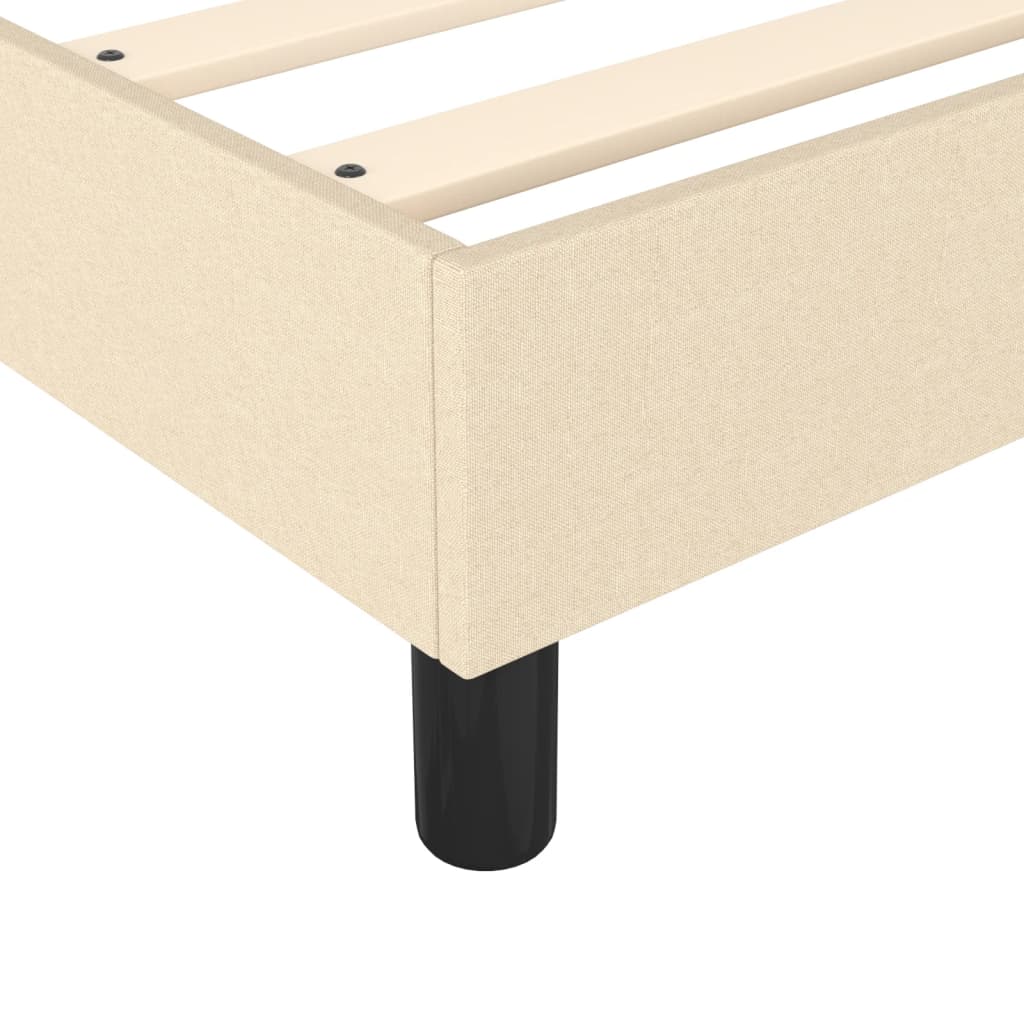 Struttura Letto a Rete a Molle Crema 90x200 cm in Tessuto | homemem39