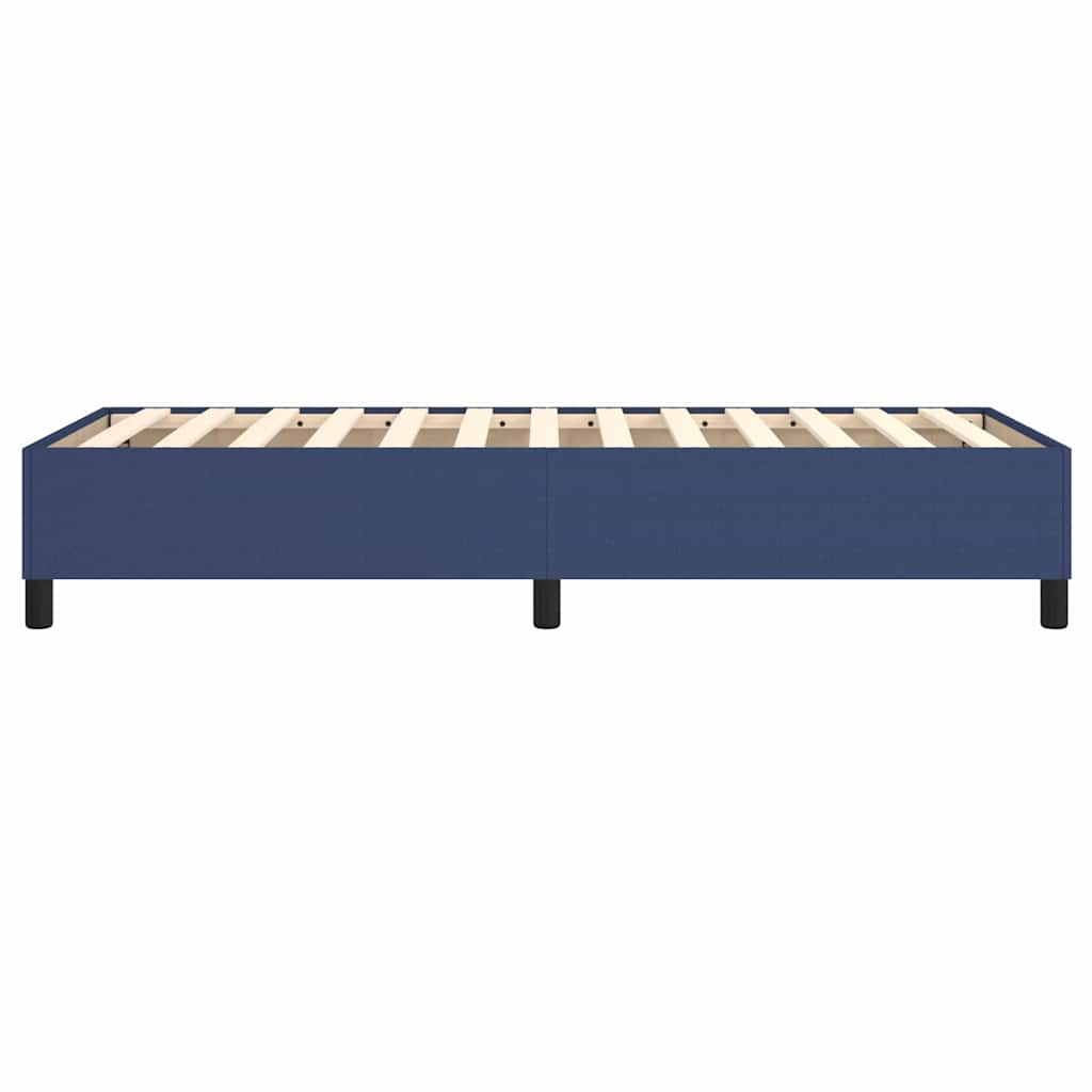 Struttura Letto a Rete a Molle Blu 90x200 cm in Tessuto